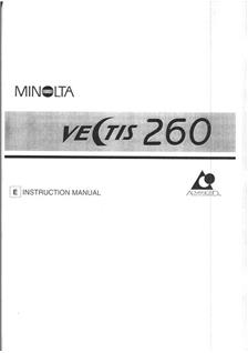 Minolta Vectis 260 manual. Camera Instructions.